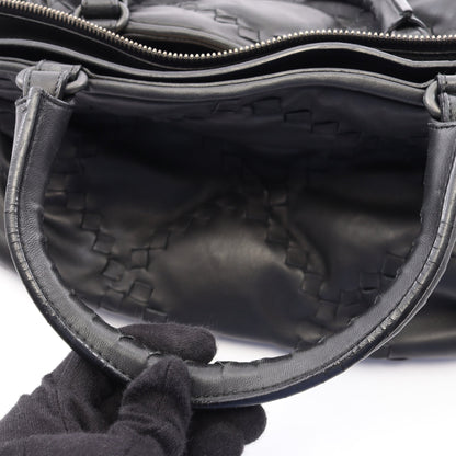 イントレチャート 2WAY ボストンバッグ レザー ブラック ボッテガヴェネタ バッグ BOTTEGA VENETA
