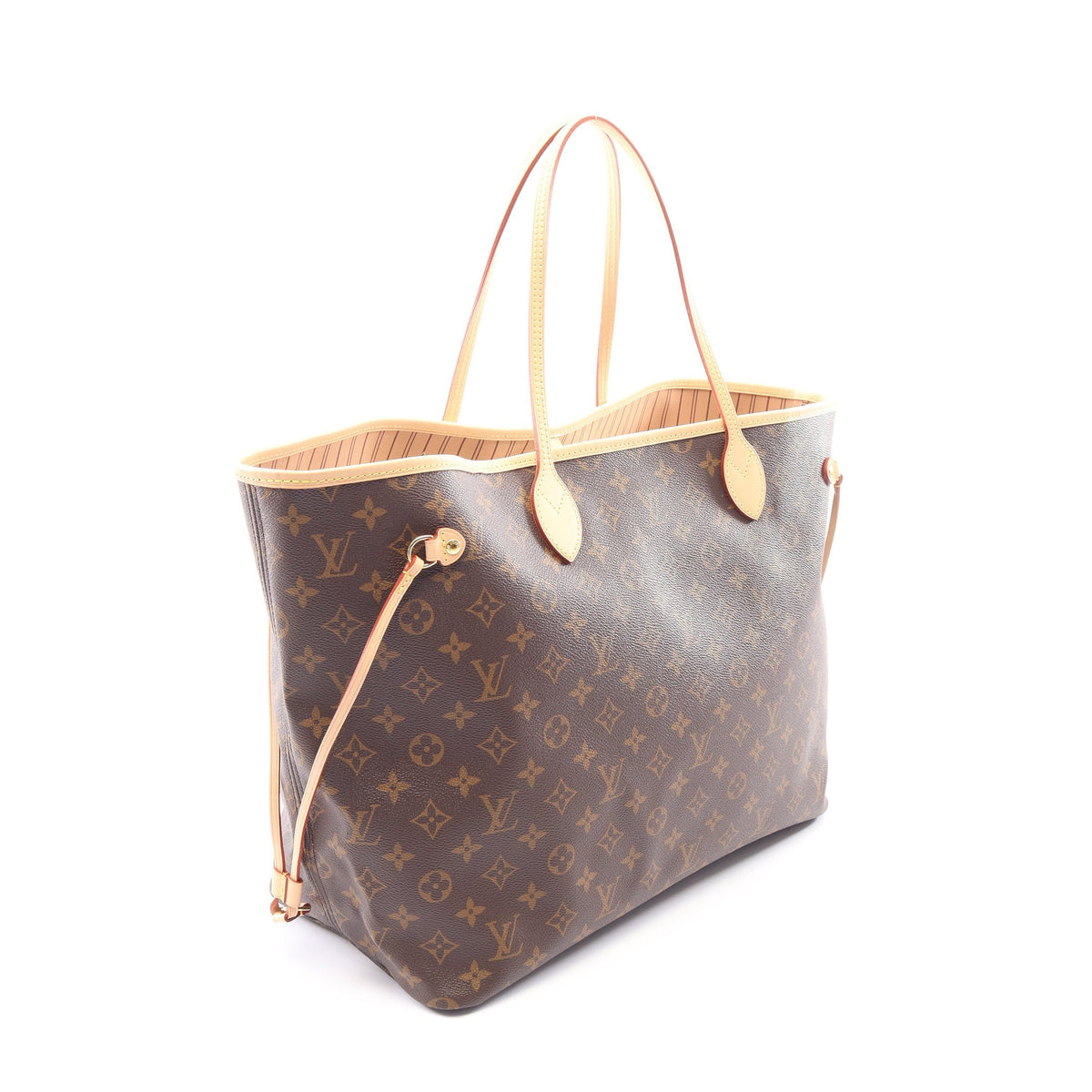 ネヴァーフルGM モノグラム ショルダーバッグ トートバッグ PVC レザー ブラウン ルイヴィトン バッグ LOUIS VUITTON