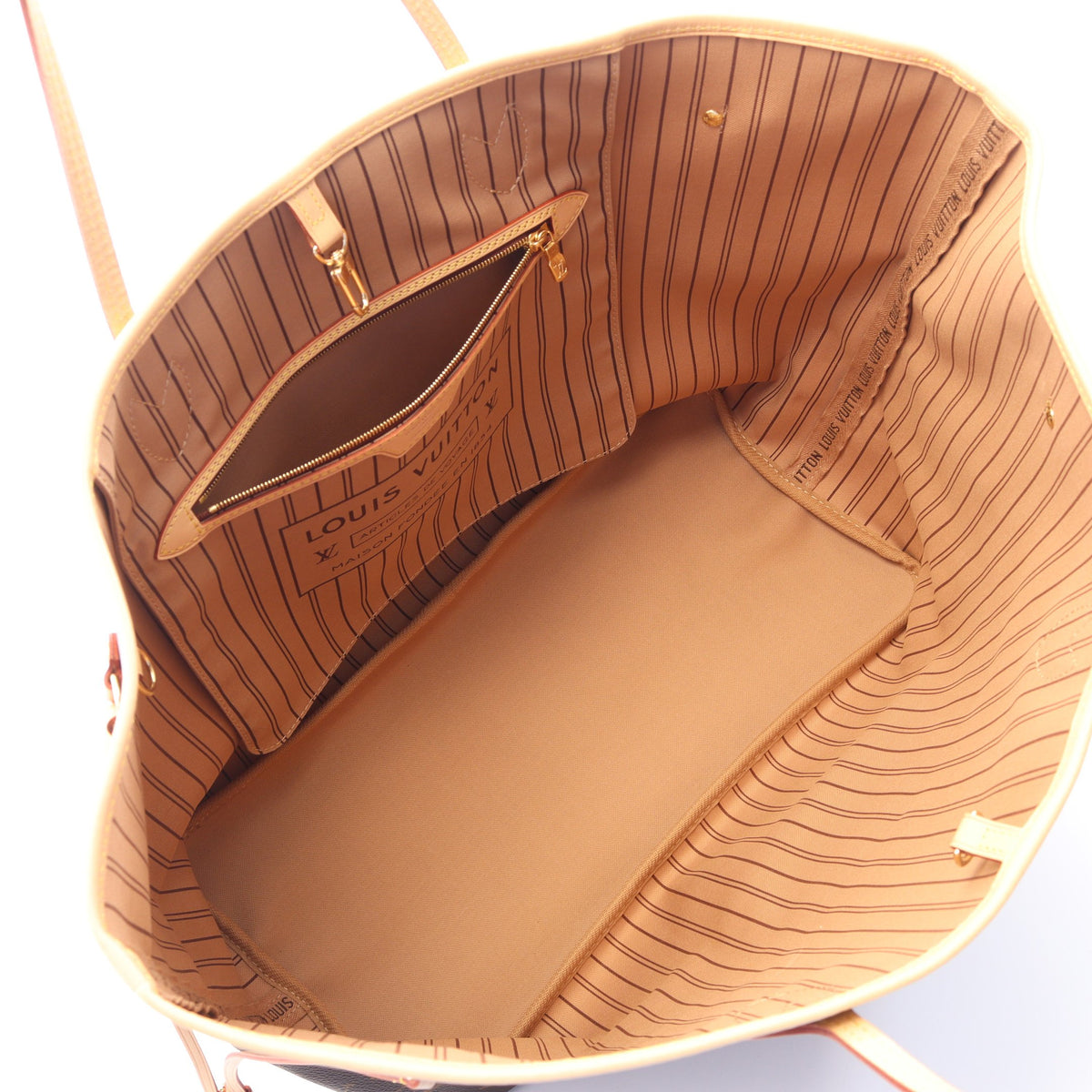 ネヴァーフルGM モノグラム ショルダーバッグ トートバッグ PVC レザー ブラウン ルイヴィトン バッグ LOUIS VUITTON