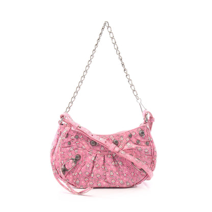LE CAGOLE MINI BB ル カゴール ミニ ラビット 2WAY チェーンハンドバッグ レザー ピンク バレンシアガ バッグ BALENCIAGA
