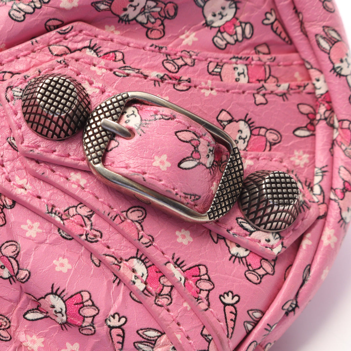 LE CAGOLE MINI BB ル カゴール ミニ ラビット 2WAY チェーンハンドバッグ レザー ピンク バレンシアガ バッグ BALENCIAGA