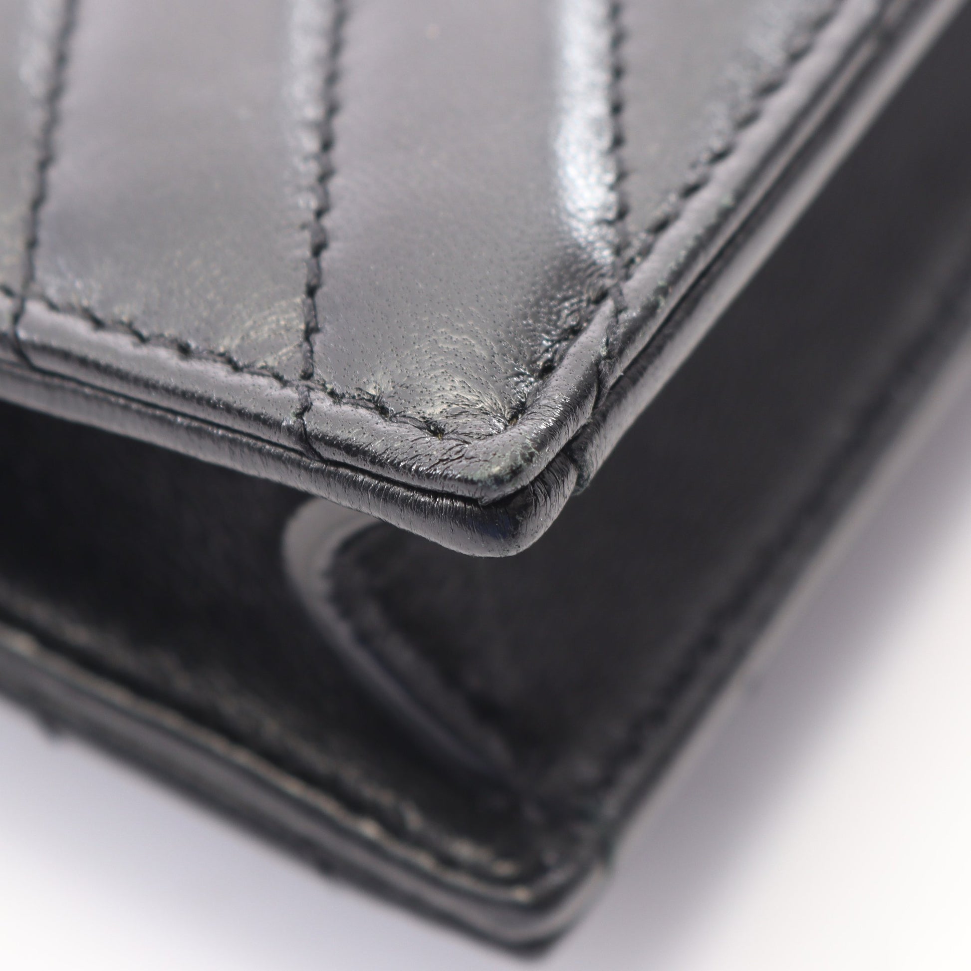 カサンドラ エンベロープ チェーンウォレット レザー ブラック サンローランパリ バッグ SAINT LAURENT PARIS