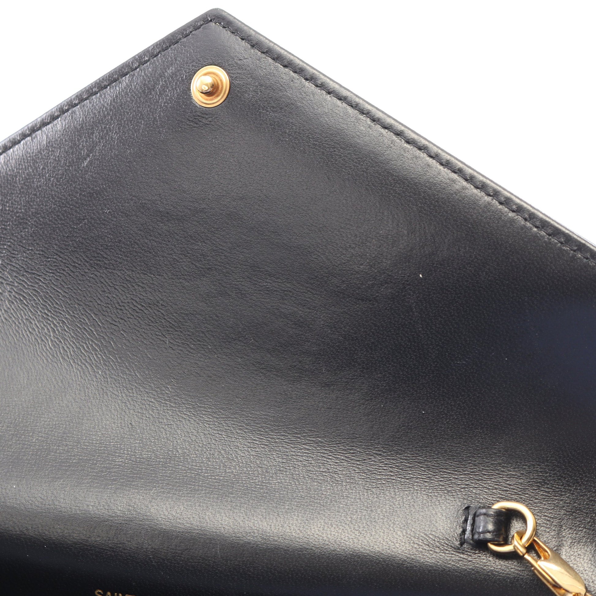カサンドラ エンベロープ チェーンウォレット レザー ブラック サンローランパリ バッグ SAINT LAURENT PARIS