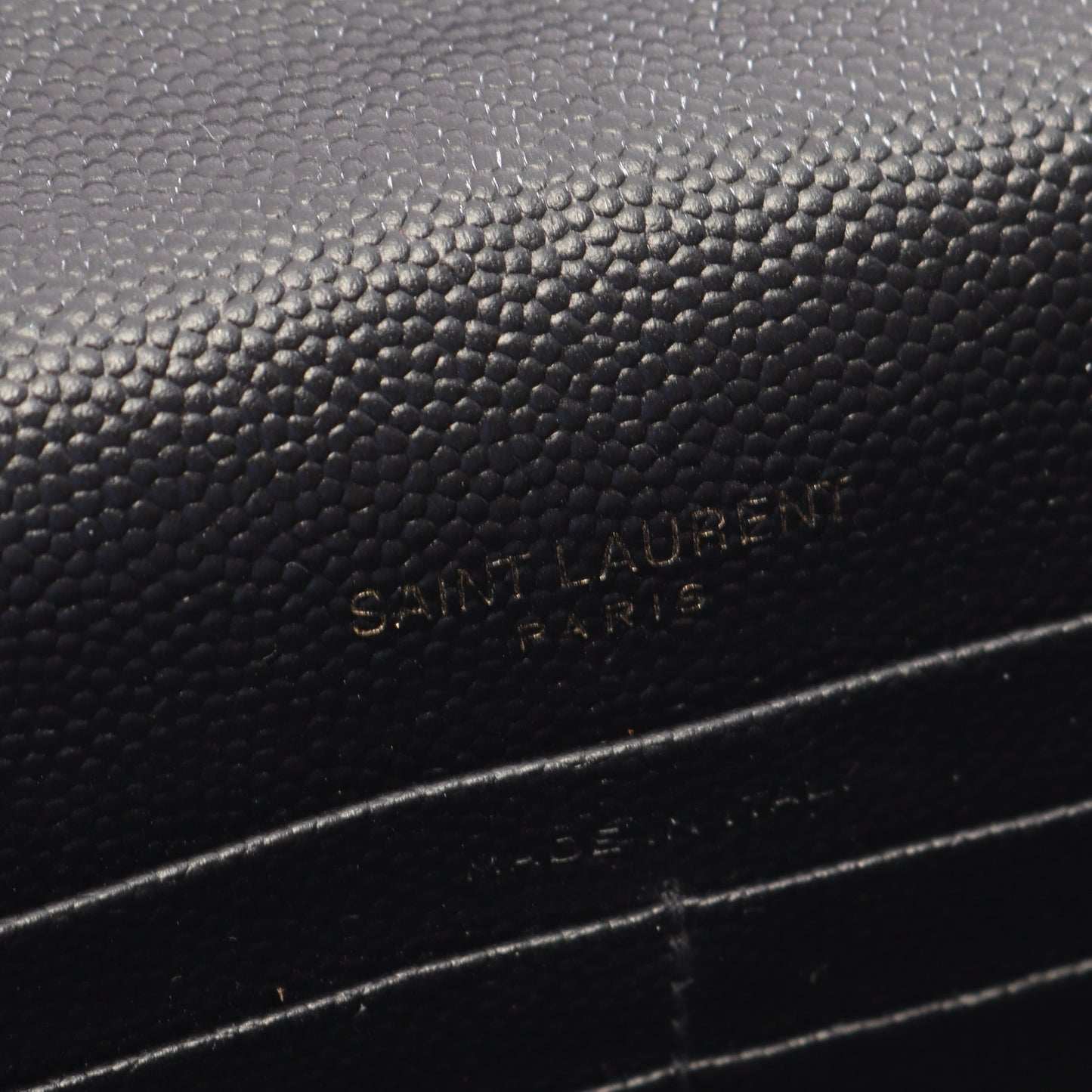 モノグラム エンベローブ チェーンウォレット レザー ブラック サンローランパリ バッグ SAINT LAURENT PARIS