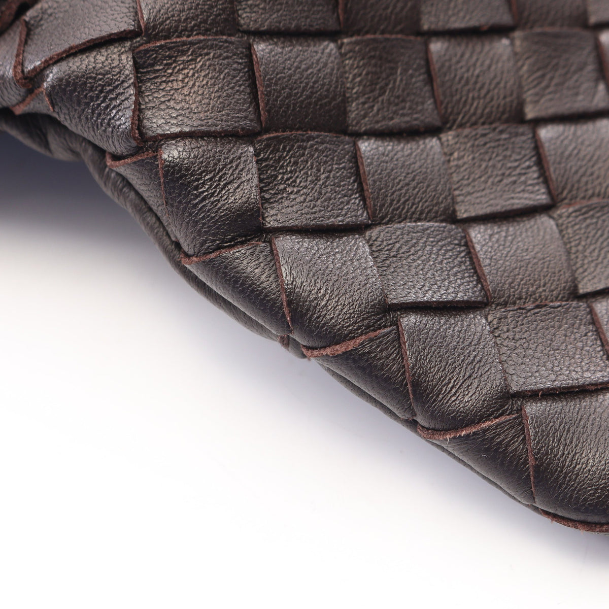 イントレチャート チェーンショルダーバッグ レザー ダークブラウン ボッテガヴェネタ バッグ BOTTEGA VENETA