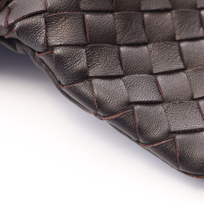 イントレチャート チェーンショルダーバッグ レザー ダークブラウン ボッテガヴェネタ バッグ BOTTEGA VENETA