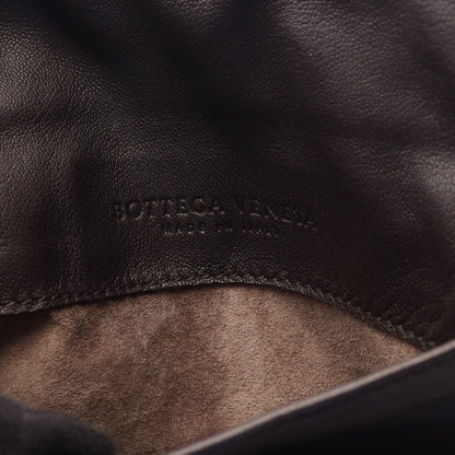 イントレチャート チェーンショルダーバッグ レザー ダークブラウン ボッテガヴェネタ バッグ BOTTEGA VENETA