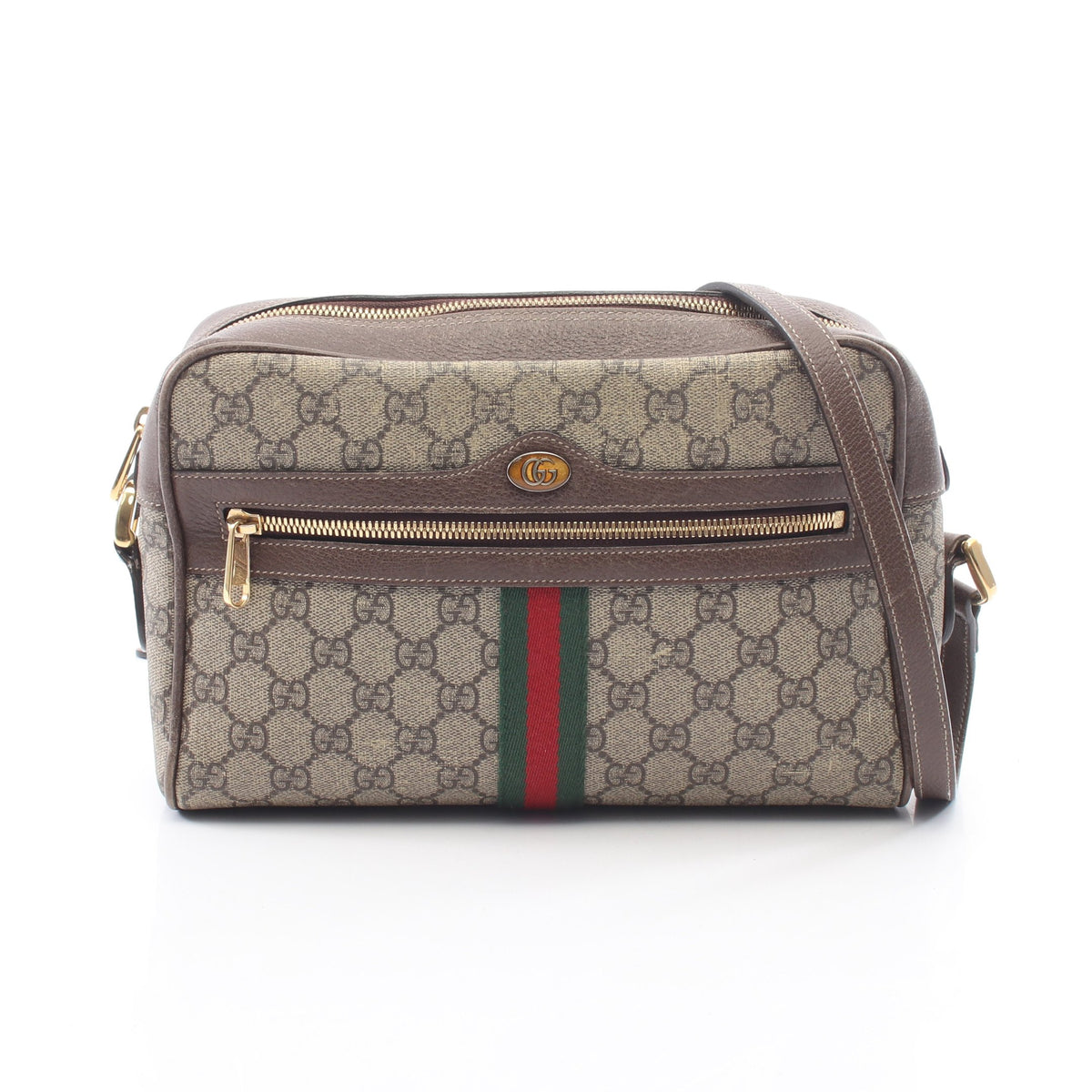 オフィディア GGスプリーム シェリーライン スモール ショルダーバッグ PVC レザー ベージュ マルチカラー グッチ バッグ GUCCI