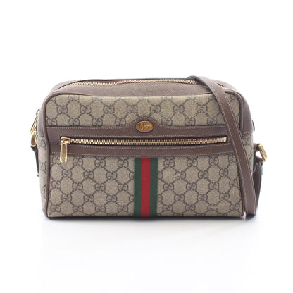 オフィディア GGスプリーム シェリーライン スモール ショルダーバッグ PVC レザー ベージュ マルチカラー グッチ バッグ GUCCI