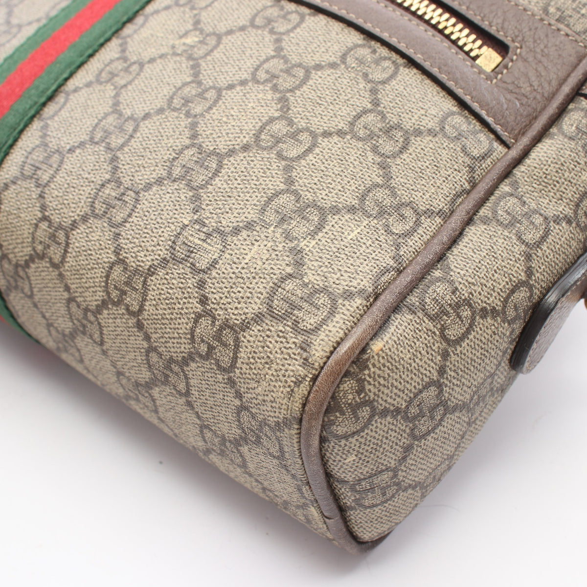 オフィディア GGスプリーム シェリーライン スモール ショルダーバッグ PVC レザー ベージュ マルチカラー グッチ バッグ GUCCI