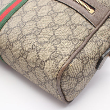 オフィディア GGスプリーム シェリーライン スモール ショルダーバッグ PVC レザー ベージュ マルチカラー グッチ バッグ GUCCI