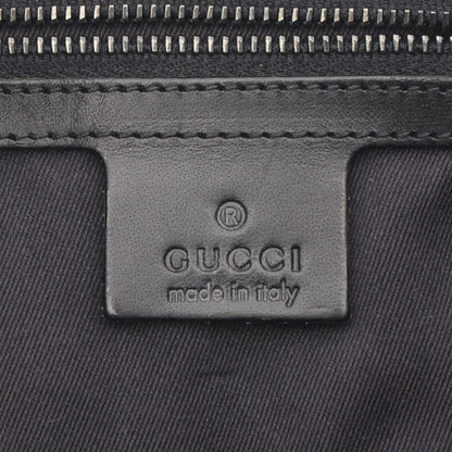 GGキャンバス ショルダーバッグ キャンバス レザー ブラック グッチ