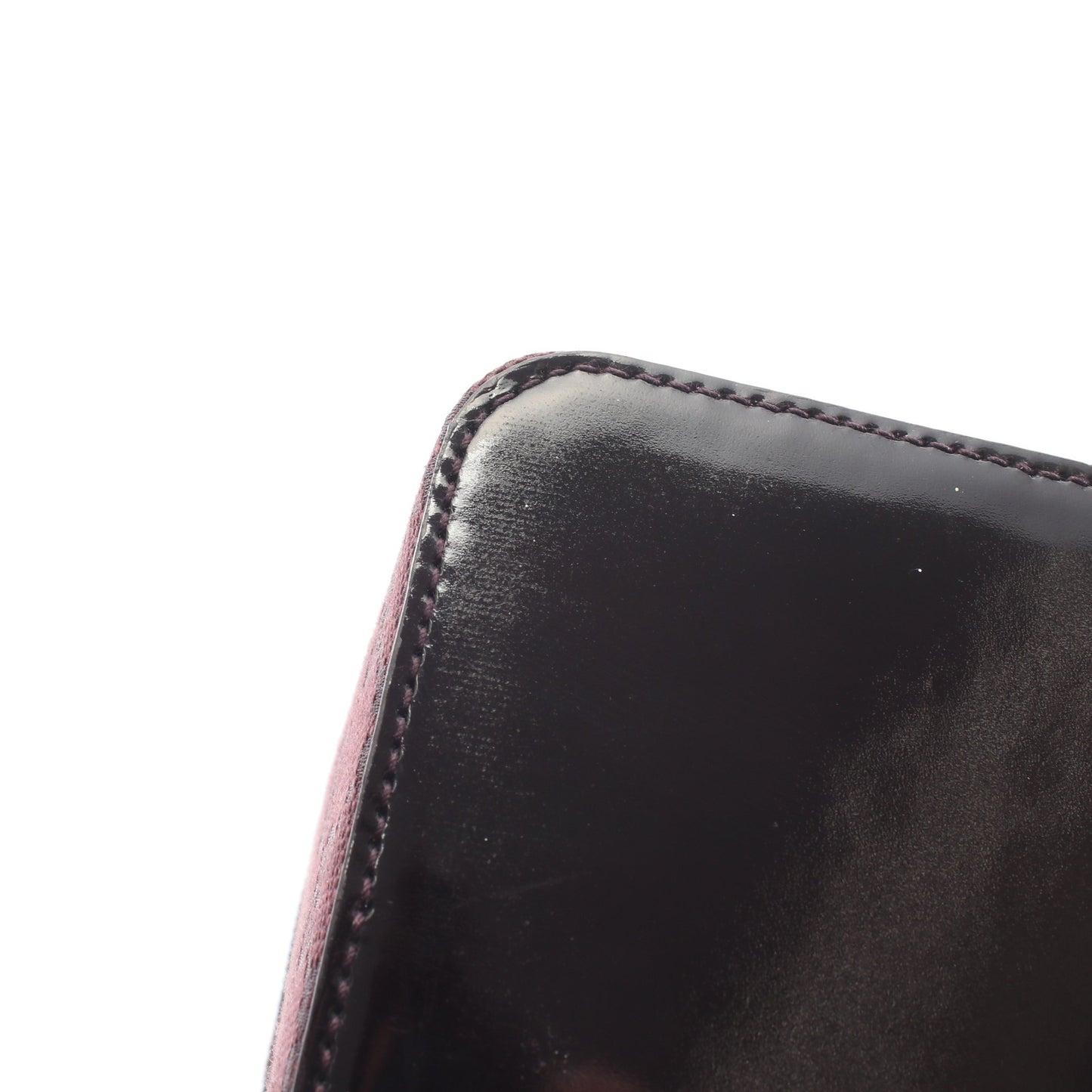 GGキャンバス バニティバッグ ハンドバッグ キャンバス エナメルレザー パープル ダークパープル グッチ