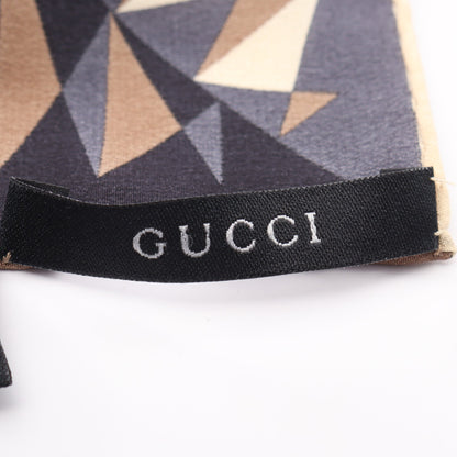 総柄 スカーフ シルク ブラック ベージュ ブラウン グッチ 財布・小物 GUCCI