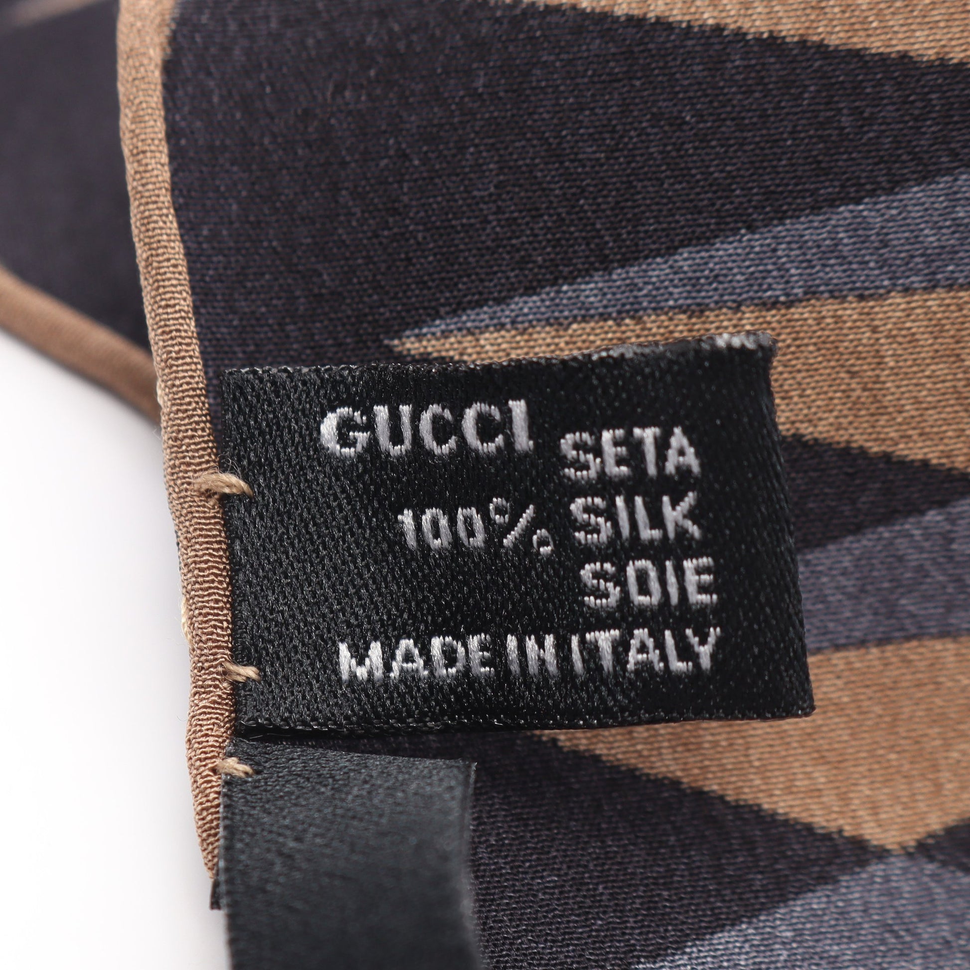 総柄 スカーフ シルク ブラック ベージュ ブラウン グッチ 財布・小物 GUCCI