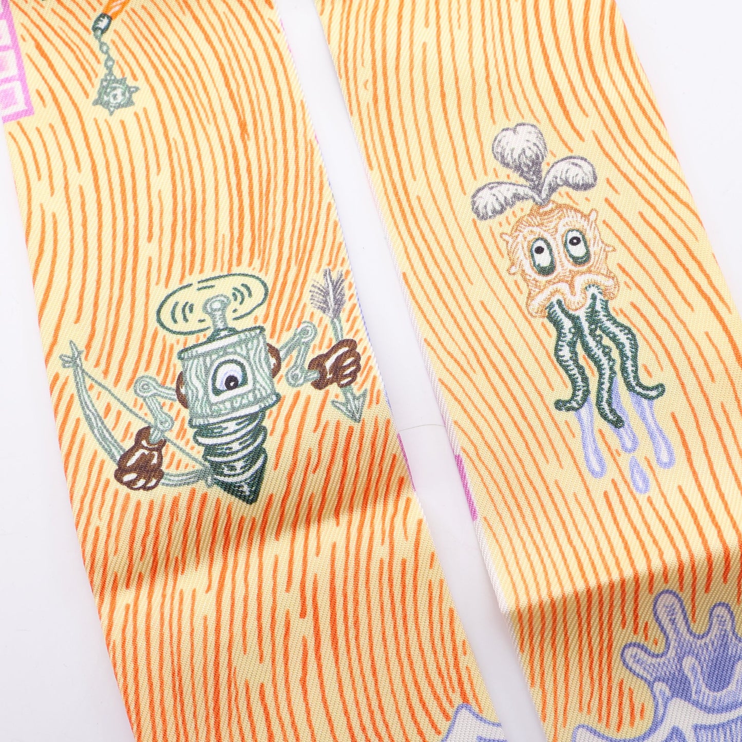 ツイリー SUPER SILK QUEST リボン スカーフ シルク マルチカラー エルメス