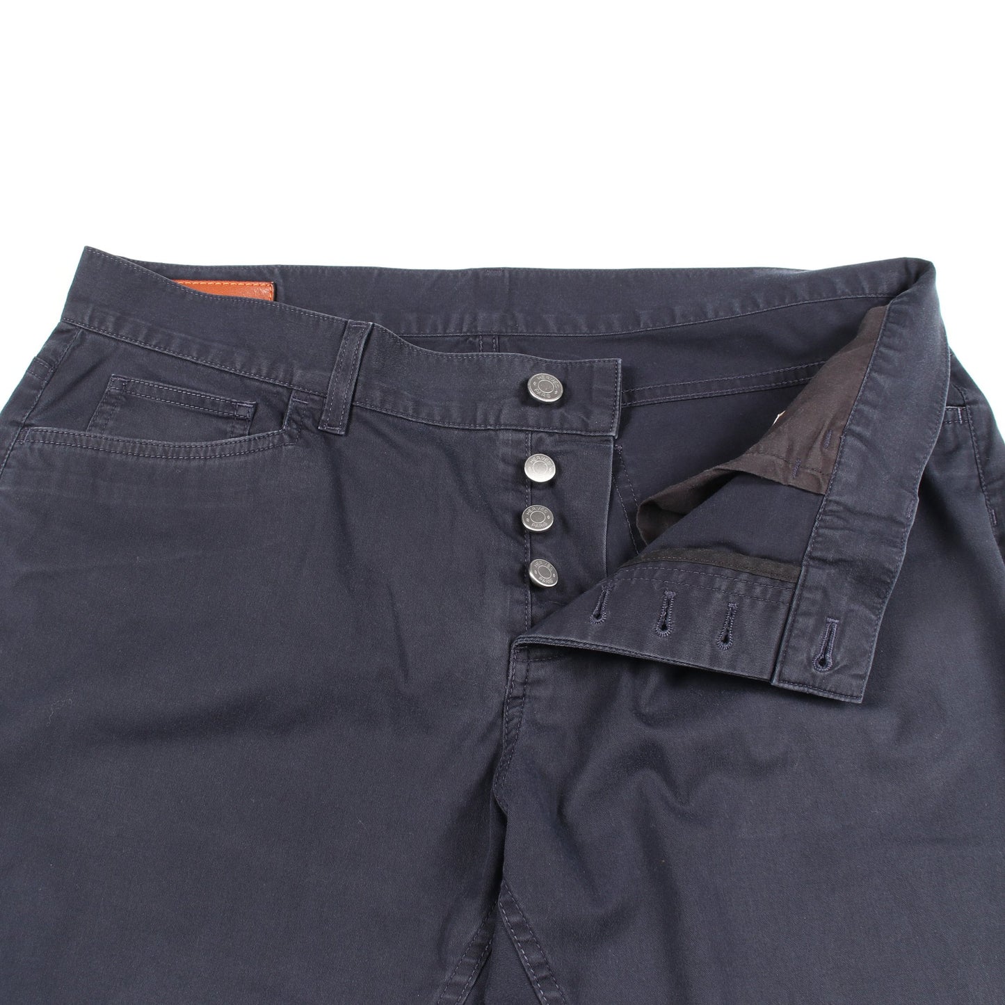 チノパンツ コットン ネイビー エルメス