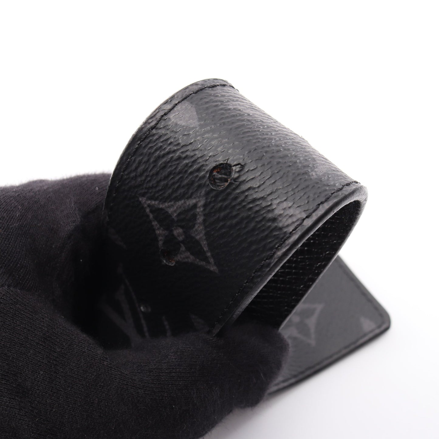 LV イニシャル 40MM モノグラムエクリプス リバーシブル ベルト PVC レザー ブラック ルイヴィトン