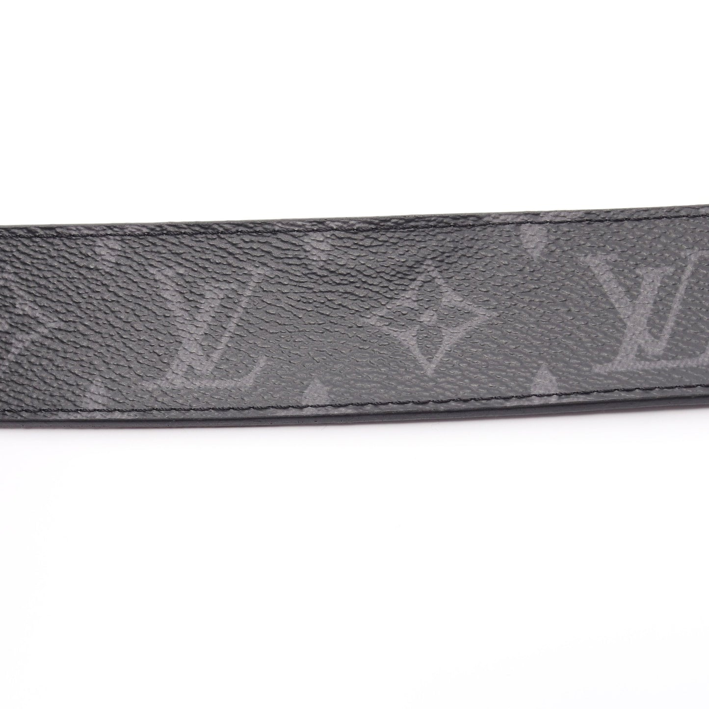 LV イニシャル 40MM モノグラムエクリプス リバーシブル ベルト PVC レザー ブラック ルイヴィトン