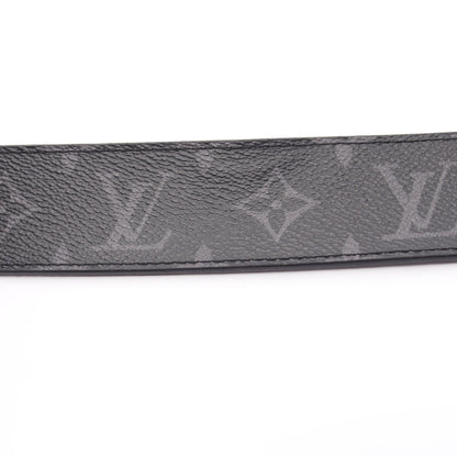 LV イニシャル 40MM モノグラムエクリプス リバーシブル ベルト PVC レザー ブラック ルイヴィトン