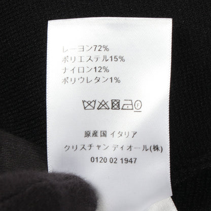 スターボタン テクニカルメッシュ クロップド ジャケット レーヨン ブラック クリスチャンディオール