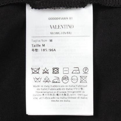 バタフライ 半袖Tシャツ コットン ブラック ヴァレンティノ
