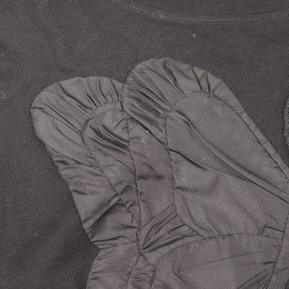 バタフライ 半袖Tシャツ コットン ブラック ヴァレンティノ