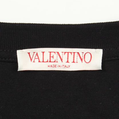 バタフライ 半袖Tシャツ コットン ブラック ヴァレンティノ