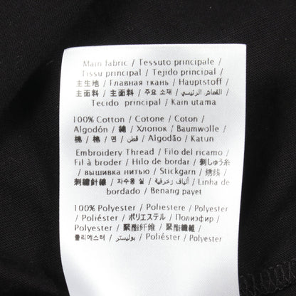 バタフライ 半袖Tシャツ コットン ブラック ヴァレンティノ