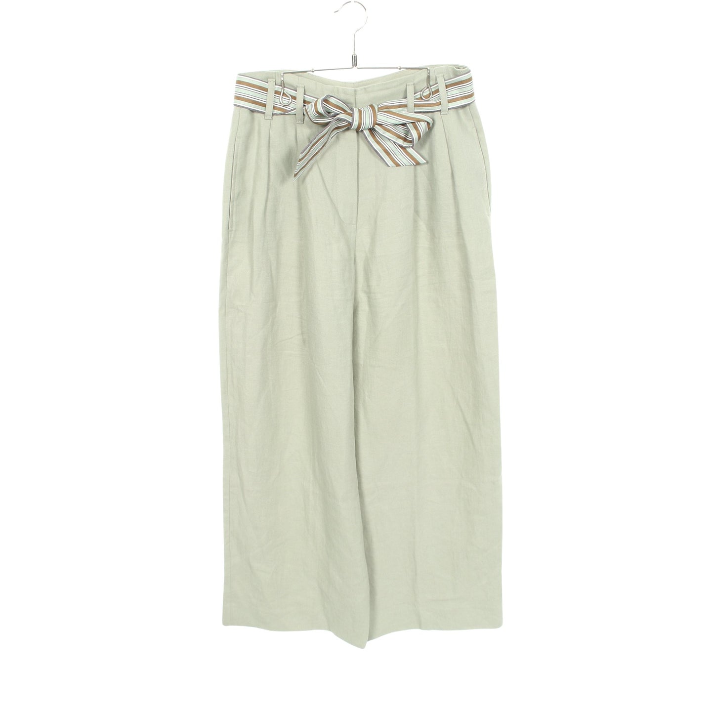 ワイドパンツ リネン ライトグリーン ロロピアーナ ボトムス Loro Piana