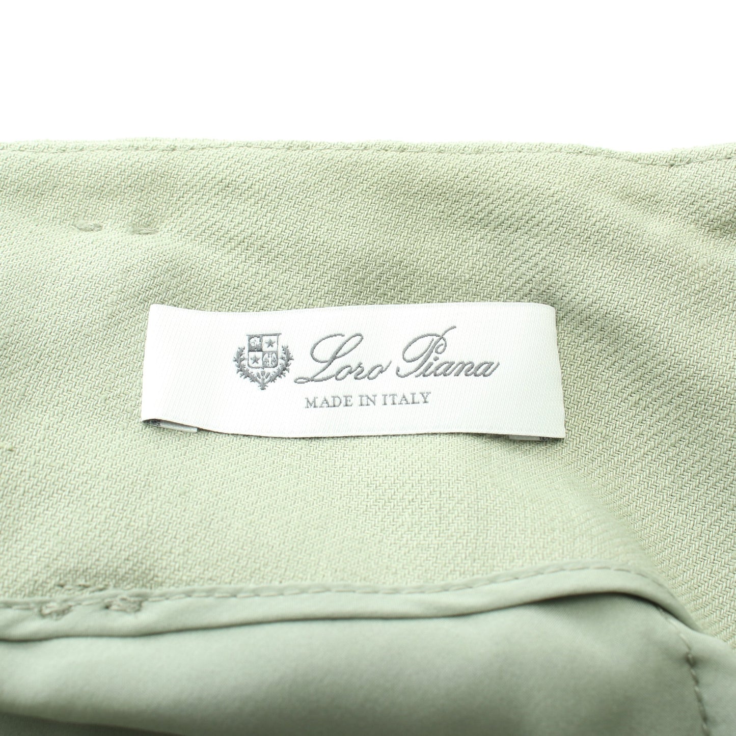 ワイドパンツ リネン ライトグリーン ロロピアーナ ボトムス Loro Piana