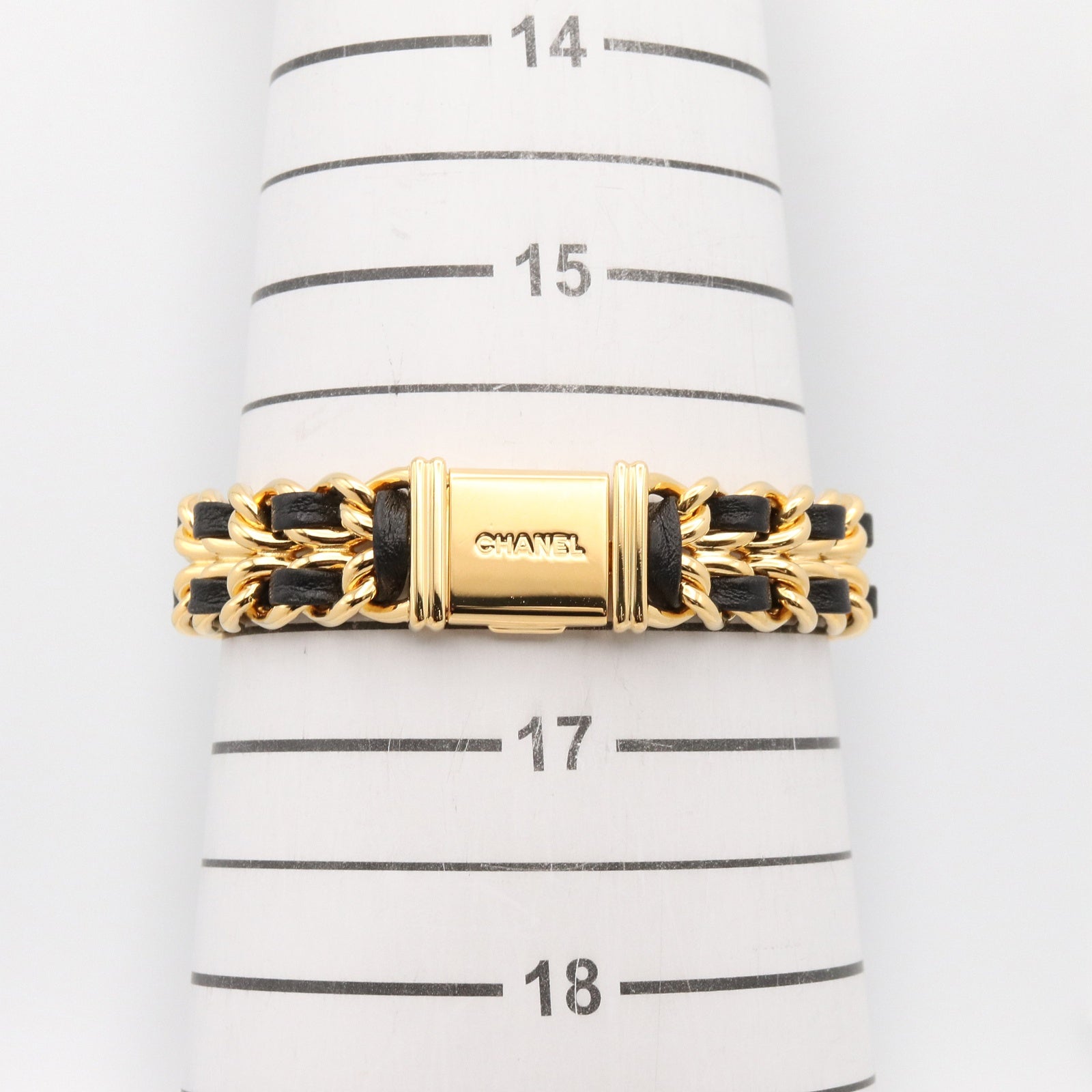 プルミエール L レディース 腕時計 クオーツ GP（ゴールドメッキ） レザー ブラック シャネル 時計 CHANEL