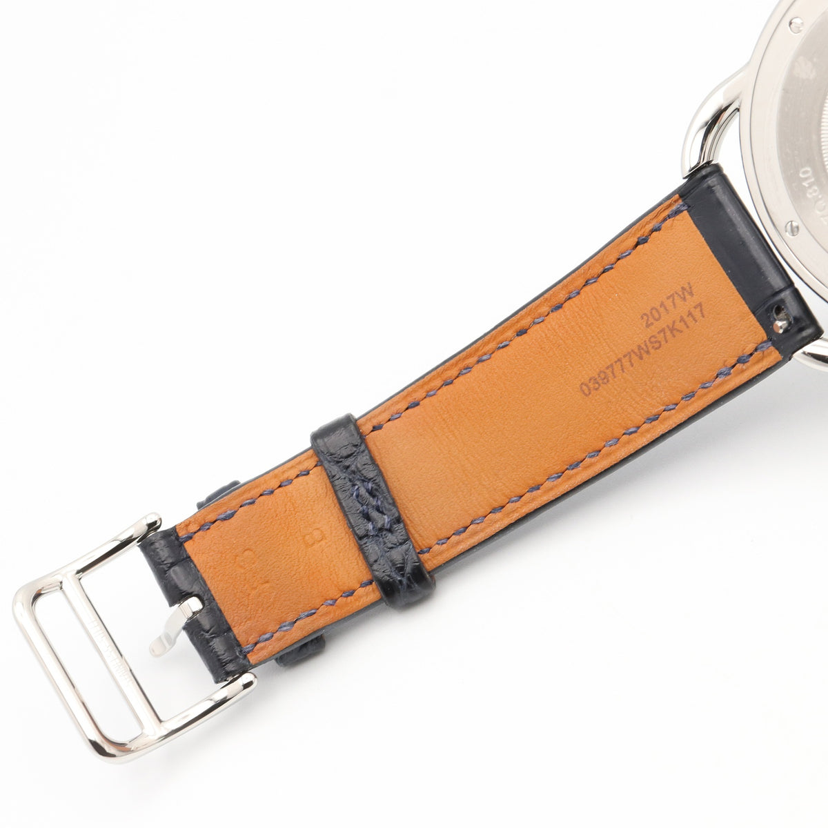 アルソー 40mm メンズ 腕時計 クオーツ ステンレススチール 革 ブルー エルメス 時計 HERMES
