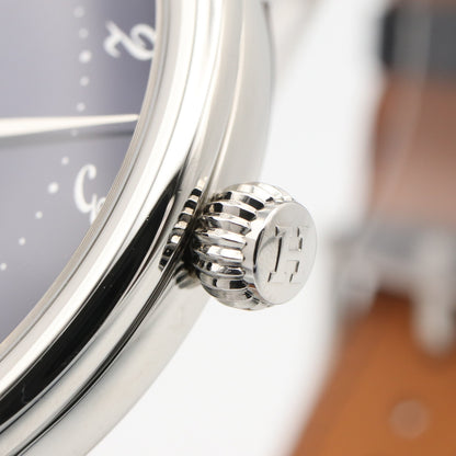 アルソー 40mm メンズ 腕時計 クオーツ ステンレススチール 革 ブルー エルメス 時計 HERMES