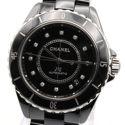 J12 12Pダイヤ メンズ 腕時計 自動巻き セラミック ダイヤモンド ブラック シャネル 時計 CHANEL