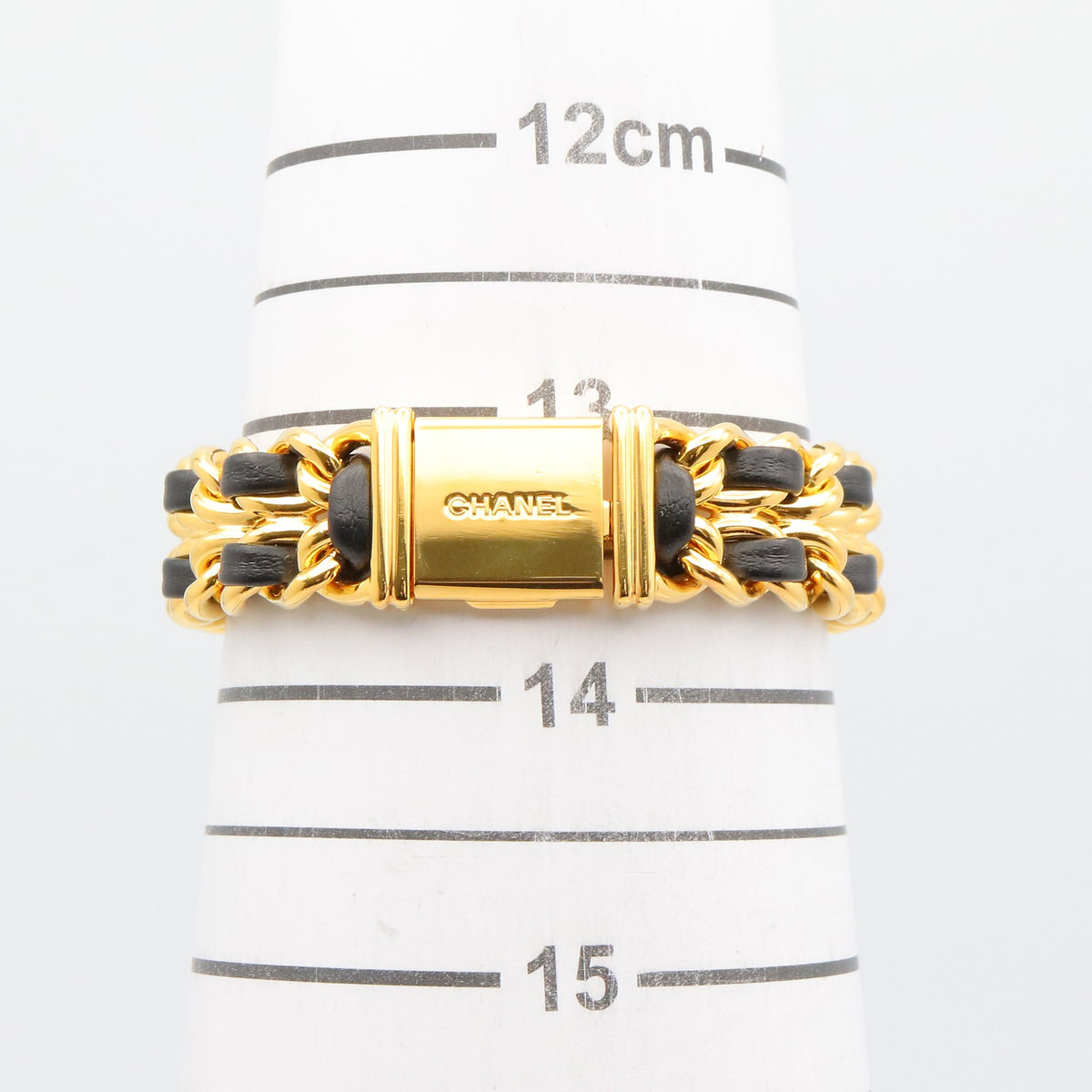 プルミエール S レディース 腕時計 クオーツ GP（ゴールドメッキ） レザー ブラック シャネル 時計 CHANEL