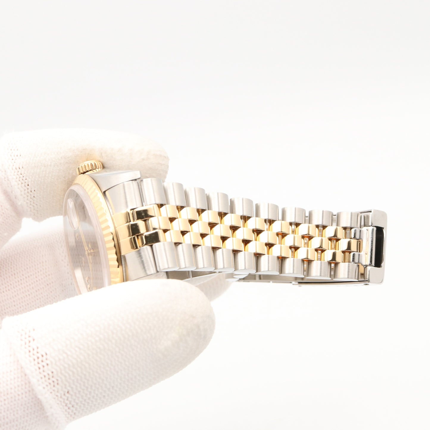 デイトジャスト K番 メンズ 腕時計 自動巻き K18（イエローゴールド） ステンレススチール グレー アラビア K番 ロレックス 時計 ROLEX