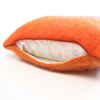 アナグラム クッション インテリア モヘヤ ウール オレンジ ピンク パープル ロエベ