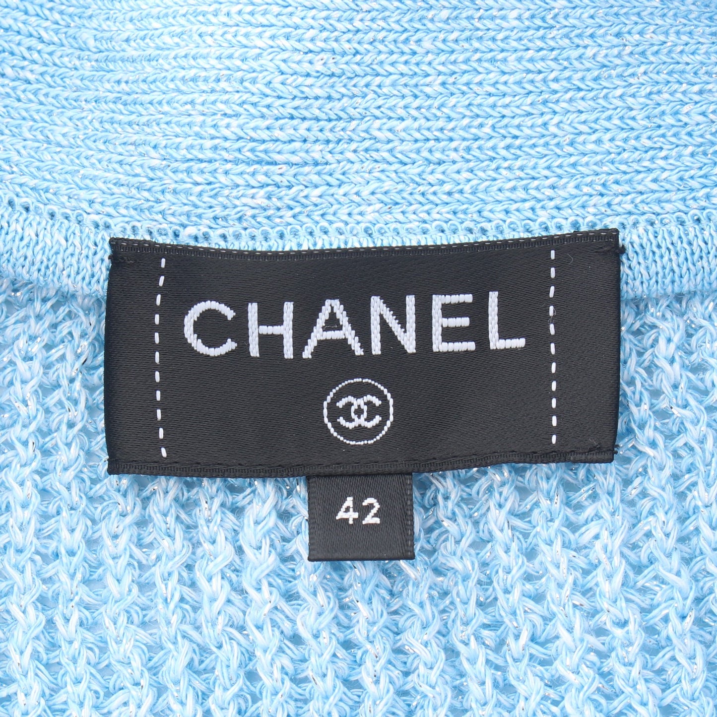 ココマークボタン ロング カーディガン リネン ビスコース コットン ライトブルー グリーン ライトピンク シャネル トップス CHANEL