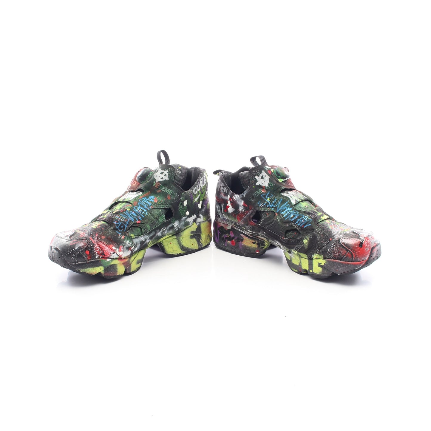 VETEMENTS × Reebok × STAR WARS Graffiti Instapump Fury スニーカー キャンバス ブラック マルチカラー ヴェトモン