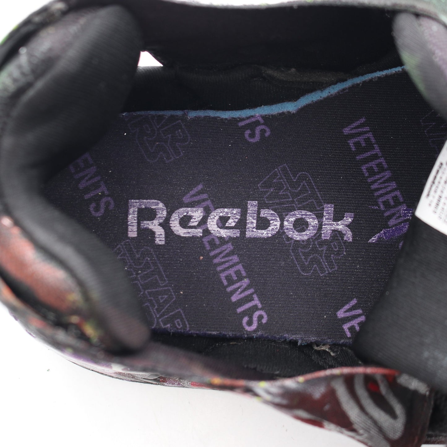 VETEMENTS × Reebok × STAR WARS Graffiti Instapump Fury スニーカー キャンバス ブラック マルチカラー ヴェトモン