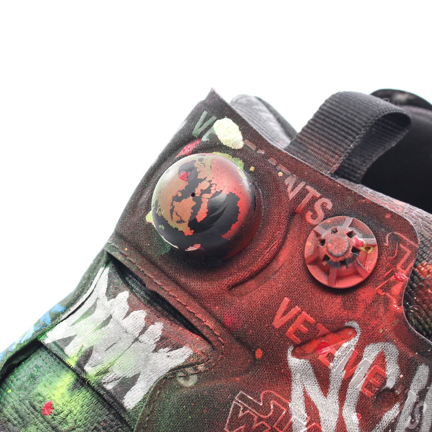 VETEMENTS × Reebok × STAR WARS Graffiti Instapump Fury スニーカー キャンバス ブラック マルチカラー ヴェトモン