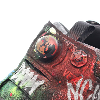VETEMENTS × Reebok × STAR WARS Graffiti Instapump Fury スニーカー キャンバス ブラック マルチカラー ヴェトモン