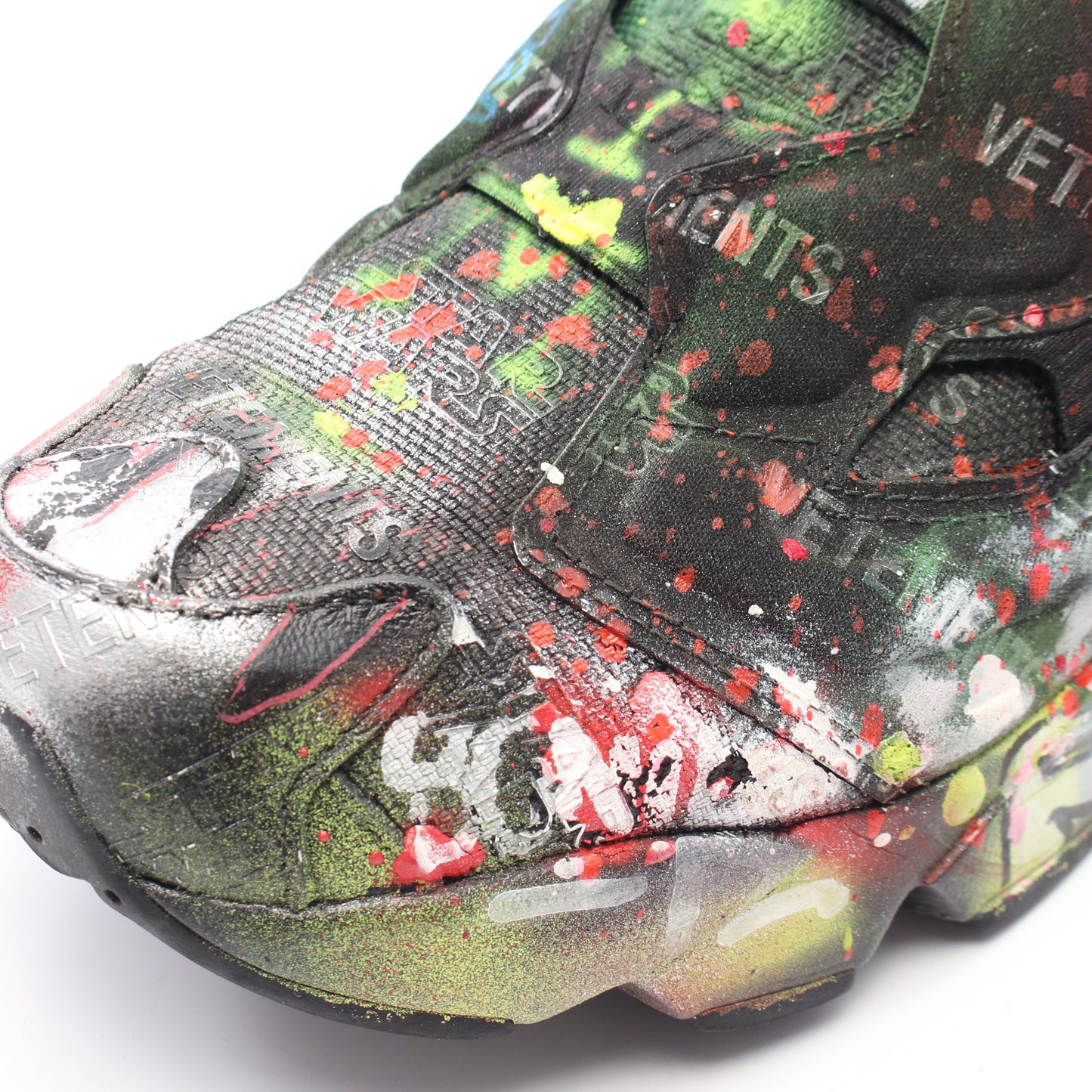 VETEMENTS × Reebok × STAR WARS Graffiti Instapump Fury スニーカー キャンバス ブラック マルチカラー ヴェトモン