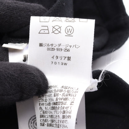 ロゴプリント 長袖Tシャツ コットン ブラック ジルサンダー