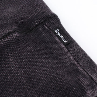 Washed BoxLogo Crewneck ウォッシュ加工 スウェットシャツ コットン ダークグレー シュプリーム