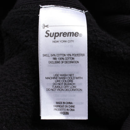 Washed BoxLogo Crewneck ウォッシュ加工 スウェットシャツ コットン ダークグレー シュプリーム