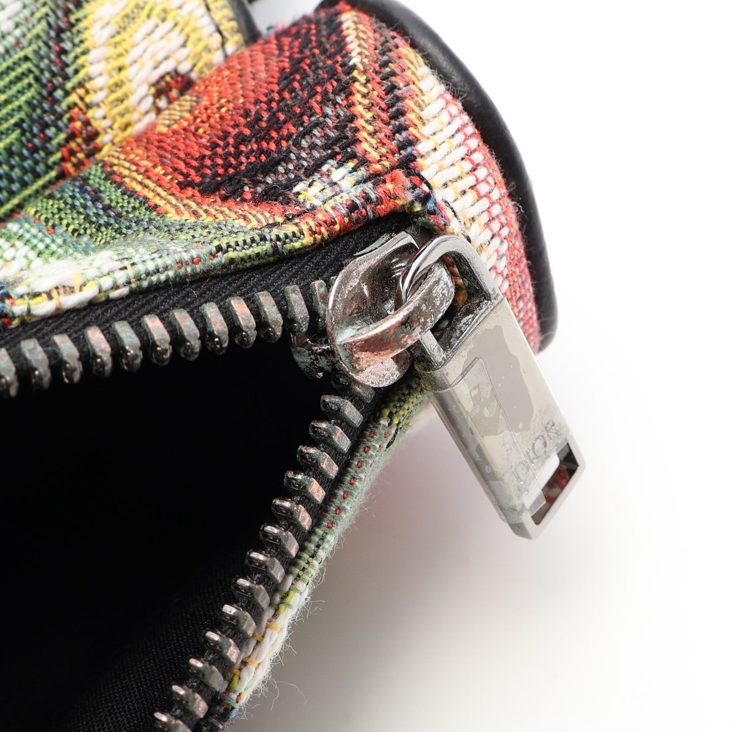 DIOR × KENNY SCHARF SADDLE サドル ボディバッグ キャンバス レザー ブラック マルチカラー ディオール