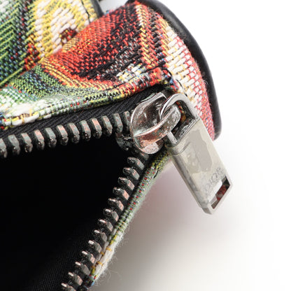 DIOR × KENNY SCHARF SADDLE サドル ボディバッグ キャンバス レザー ブラック マルチカラー ディオール