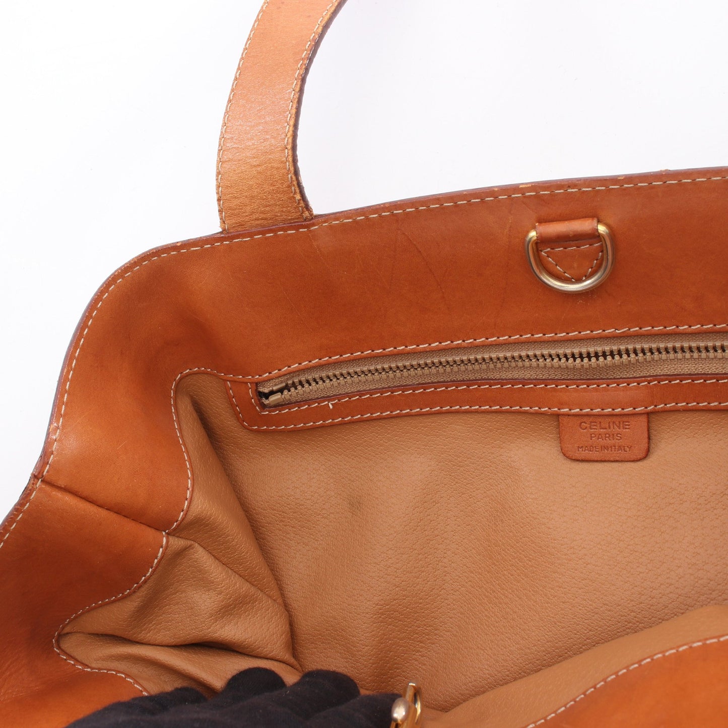 マカダム ショルダーバッグ PVC レザー ブラウン ダークブラウン セリーヌ バッグ CELINE